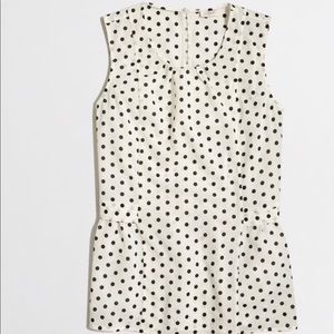 Polka Dot Sleeveless Shirt